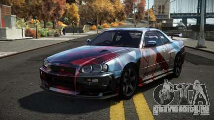 Nissan Skyline R34 Dezro S8 для GTA 4
