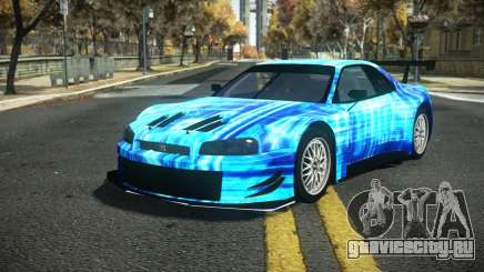 Nissan Skyline R34 Dibofas S2 для GTA 4