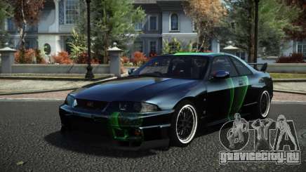 Nissan Skyline R33 Hikoshi S10 для GTA 4