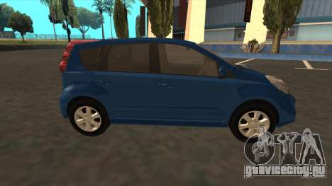 Nissan Note 2011 [IVF] для GTA San Andreas
