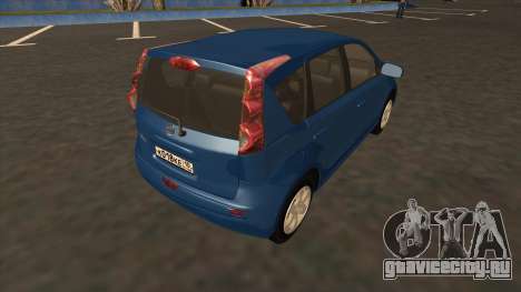 Nissan Note 2011 [IVF] для GTA San Andreas