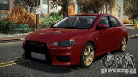 Mitsubishi Lancer Evo X Blaurs для GTA 4