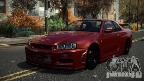 Nissan Skyline R34 Quwhit для GTA 4