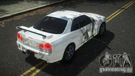 Nissan Skyline R34 Drujo S12 для GTA 4