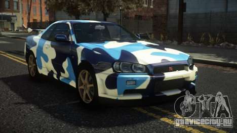 Nissan Skyline R34 Nazuxy S8 для GTA 4