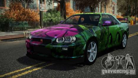 Nissan Skyline R34 Drujo S6 для GTA 4