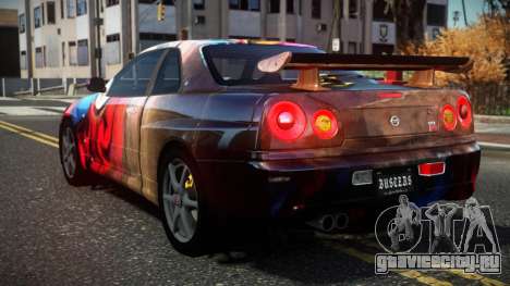 Nissan Skyline R34 Cusvar S10 для GTA 4