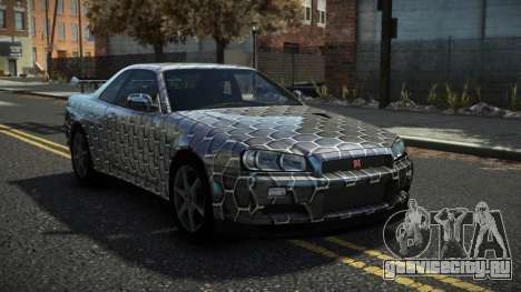 Nissan Skyline R34 Cusvar S8 для GTA 4