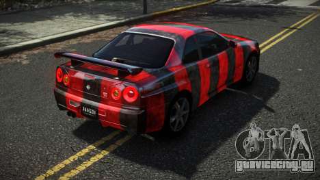Nissan Skyline R34 Cusvar S12 для GTA 4