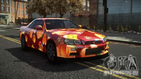 Nissan Skyline R34 Cusvar S3 для GTA 4