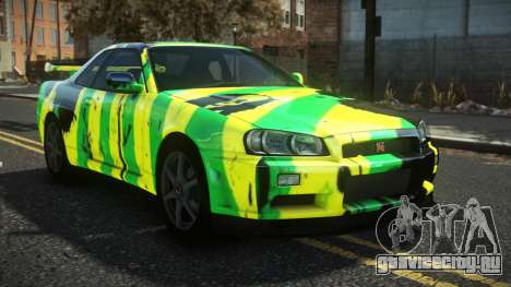 Nissan Skyline R34 Cusvar S13 для GTA 4