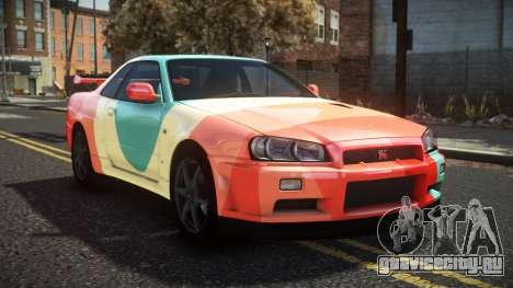 Nissan Skyline R34 Cusvar S6 для GTA 4