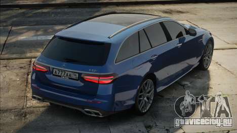 Mercedes-Benz E63s W213 Estate Blue для GTA San Andreas