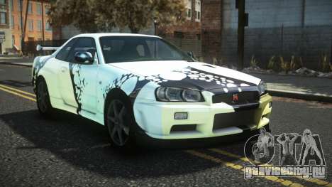 Nissan Skyline R34 Cusvar S7 для GTA 4