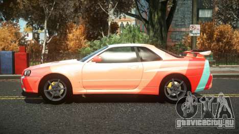 Nissan Skyline R34 Cusvar S6 для GTA 4
