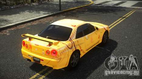 Nissan Skyline R34 Cusvar S11 для GTA 4