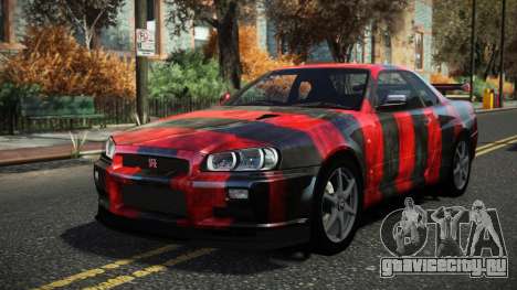 Nissan Skyline R34 Cusvar S12 для GTA 4