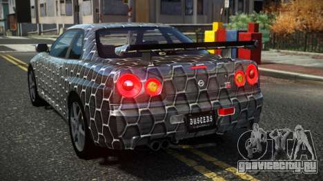 Nissan Skyline R34 Cusvar S8 для GTA 4