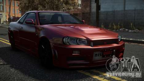 Nissan Skyline R34 Quwhit для GTA 4