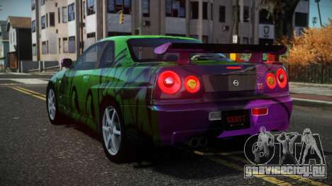Nissan Skyline R34 Drujo S6 для GTA 4