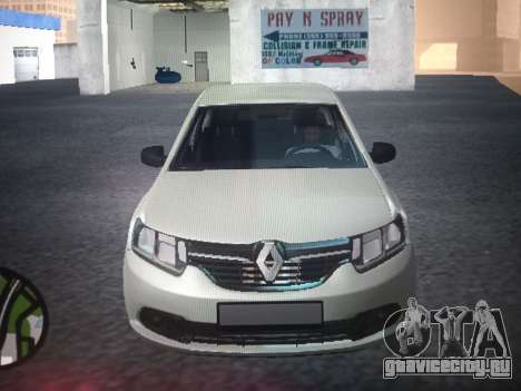 Renault Logan 2016 Silver для GTA San Andreas