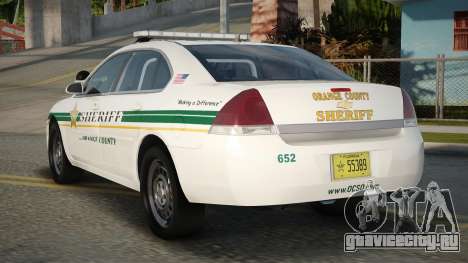 2012 Chevrolet Impala OCSO для GTA San Andreas