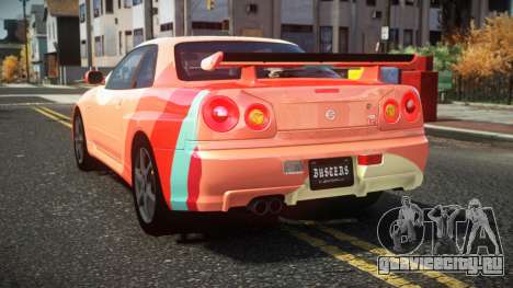 Nissan Skyline R34 Cusvar S6 для GTA 4