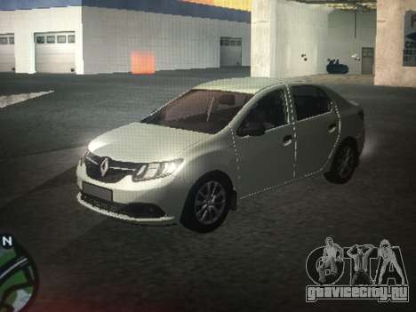 Renault Logan 2016 Silver для GTA San Andreas