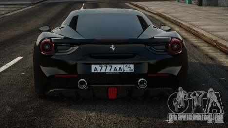Ferrari 488 GTB Black для GTA San Andreas