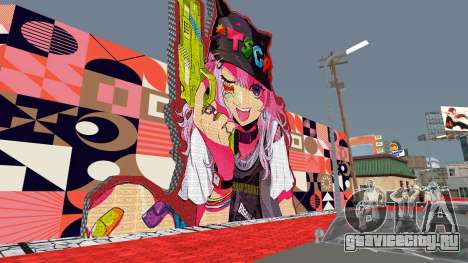 New Girl Mural для GTA San Andreas