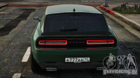 Dodge Challenger SRT Greem для GTA San Andreas