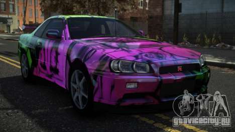 Nissan Skyline R34 Drujo S6 для GTA 4