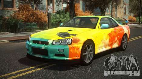 Nissan Skyline R34 Drujo S14 для GTA 4