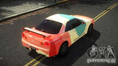Nissan Skyline R34 Cusvar S6 для GTA 4