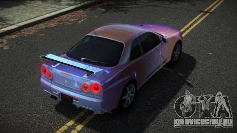 Nissan Skyline R34 Drujo S8 для GTA 4
