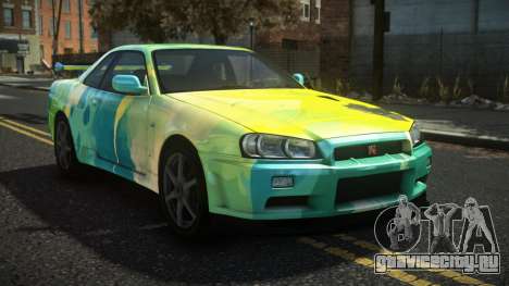Nissan Skyline R34 Drujo S14 для GTA 4