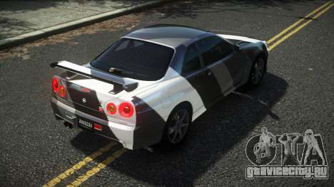 Nissan Skyline R34 Cusvar S14 для GTA 4