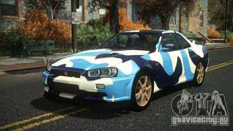 Nissan Skyline R34 Nazuxy S8 для GTA 4