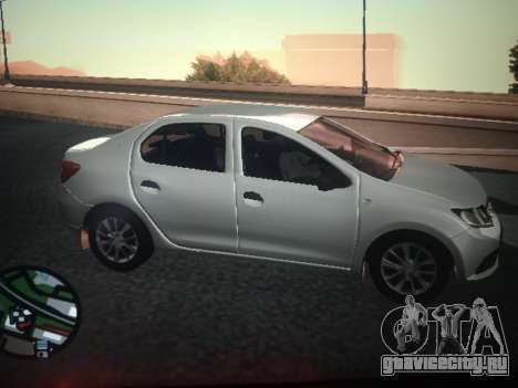 Renault Logan 2016 Silver для GTA San Andreas