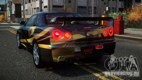 Nissan Skyline R34 Drujo S4 для GTA 4