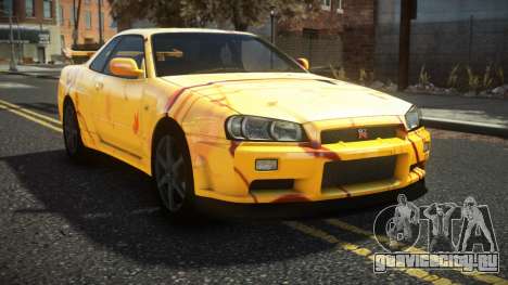 Nissan Skyline R34 Cusvar S11 для GTA 4