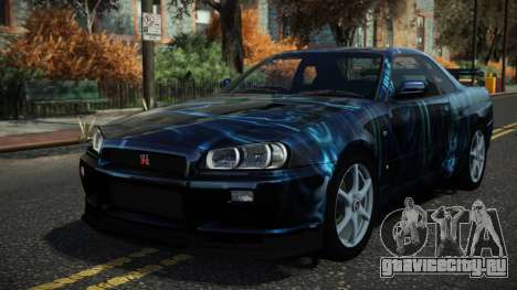 Nissan Skyline R34 Drujo S2 для GTA 4