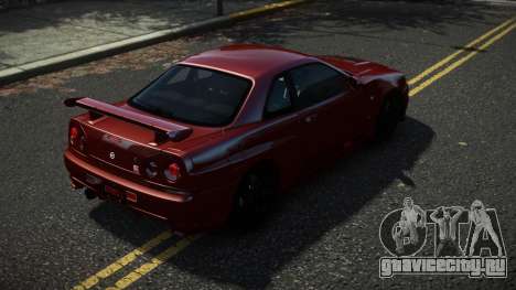 Nissan Skyline R34 Quwhit для GTA 4