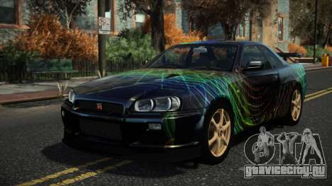 Nissan Skyline R34 Nazuxy S6 для GTA 4