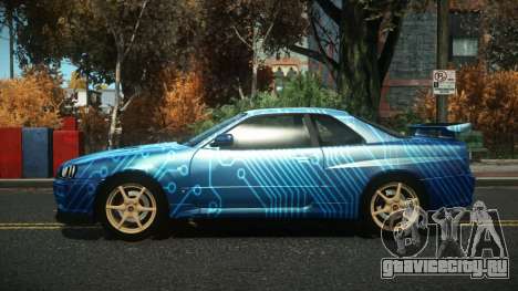 Nissan Skyline R34 Nazuxy S11 для GTA 4