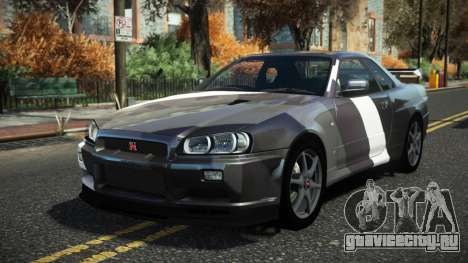 Nissan Skyline R34 Cusvar S14 для GTA 4