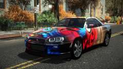 Nissan Skyline R34 Cusvar S10 для GTA 4