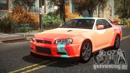 Nissan Skyline R34 Cusvar S6 для GTA 4