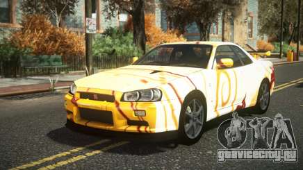 Nissan Skyline R34 Cusvar S11 для GTA 4