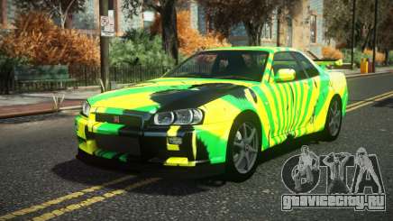 Nissan Skyline R34 Cusvar S13 для GTA 4